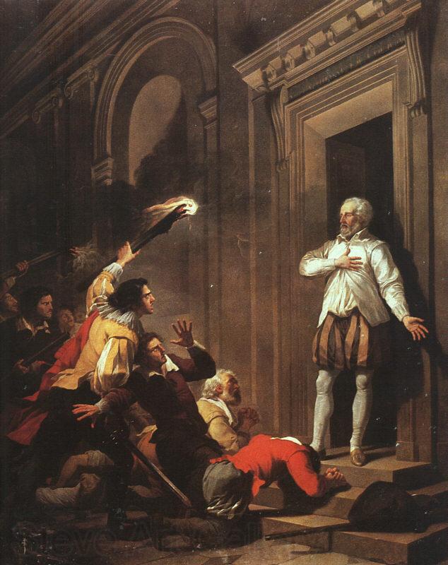 Joseph Benoit Suvee Death of Admiral de Coligny Norge oil painting art